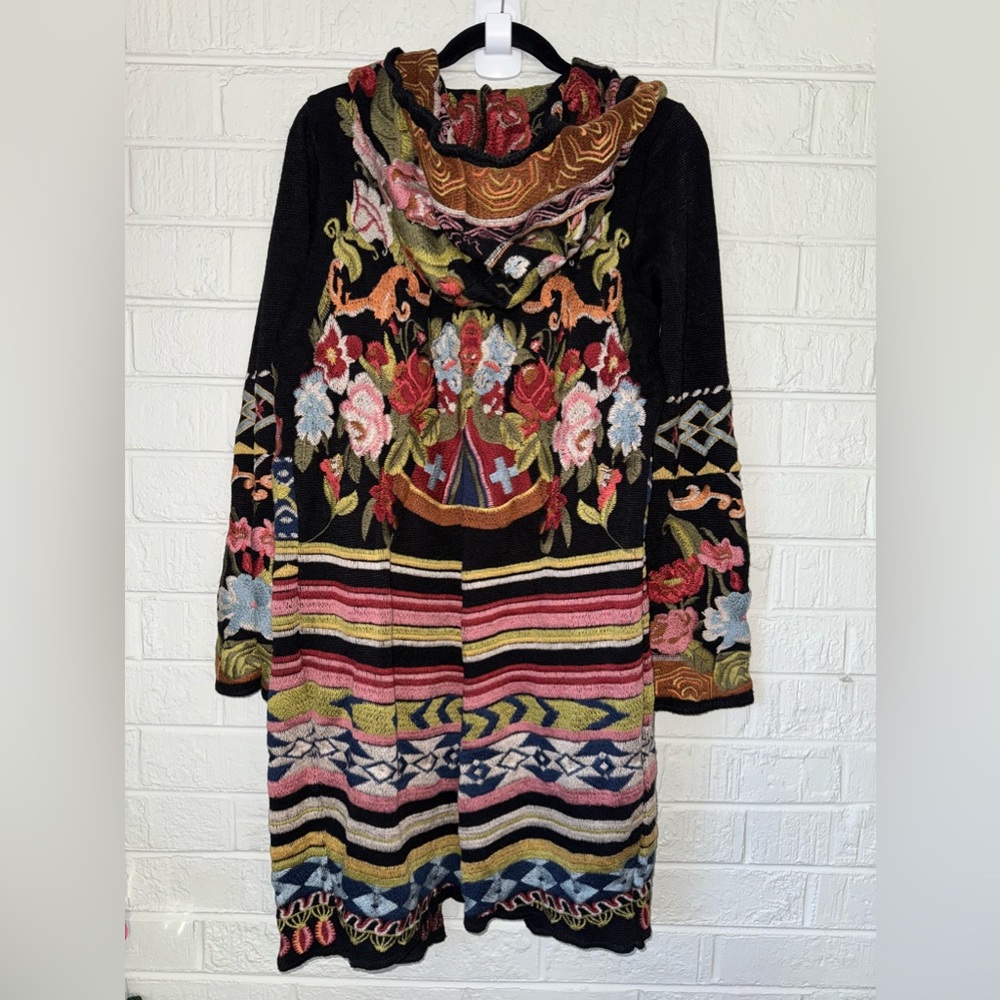 NWT Johnny Was -Biya Duster Hoodie Heavy Coat Sz M ✨ - Picture 13 of 16